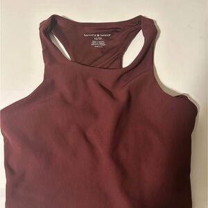 Harmony & Balance Women's Ribbed Racerback Tank Top
